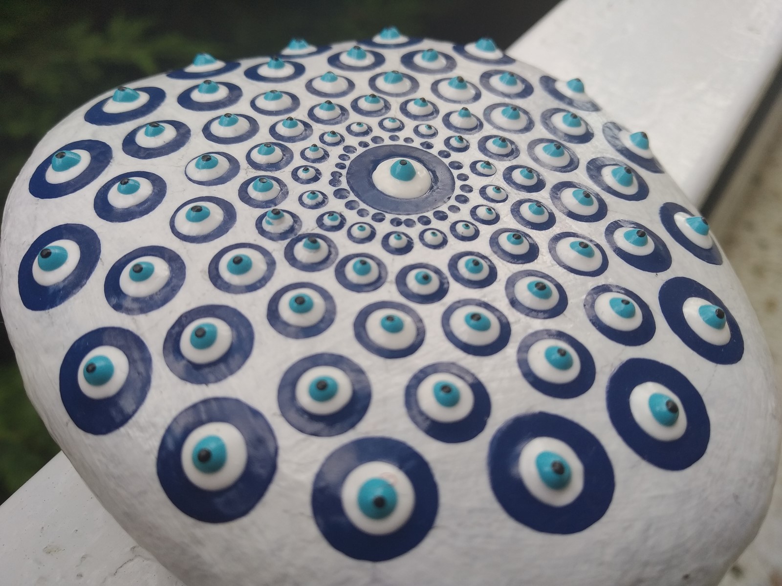 Blue Eyes Mandala Stone