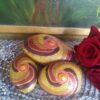 Ruby Gold Spiral Stones